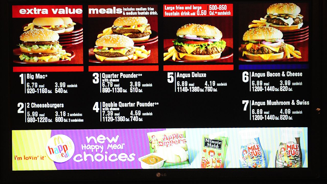 The law requires restaurants with 20 or more locations to list calorie content information for standard menu items.