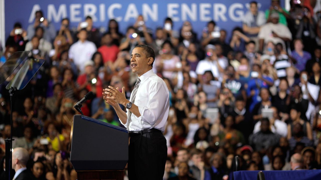 President Obama speaks about energy policy Thursday in Maryland. 