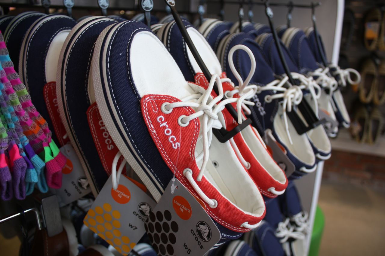 Crocs' new line includes boat shoes (like the ones pictured here), sneakers and winter boots. They are designed to be as comfortable as the clogs and appeal to more style-conscious consumers.