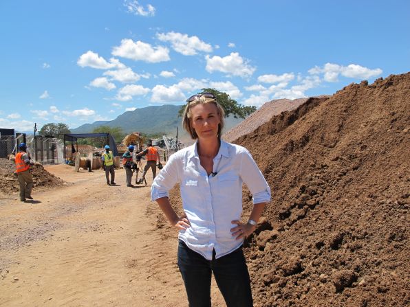 The Marketplace Africa team, along with host Robyn Curnow (<em>pictured</em>), gained exclusive access to the diamond fields after weeks of negotiations.  