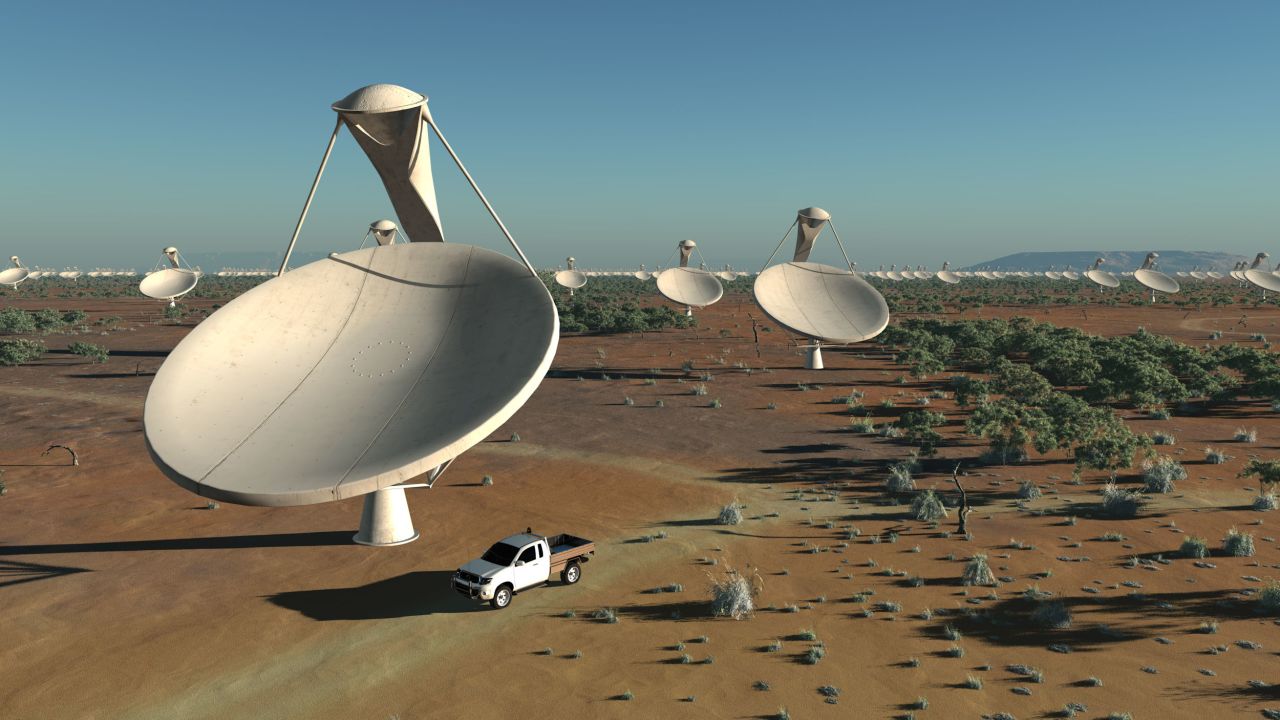 Each antenna dish will measure around 15 meters across. A dense cluster of dishes will sit in a "central core region" with others spread out over an area over at least 3,000 kilometers. 