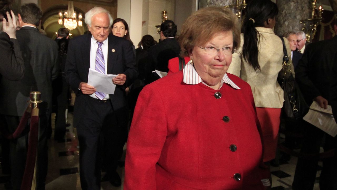 Maryland Democratic Sen. Barbara Mikulski says congressional leaders are nearing a vote on a spending package to keep the government open.