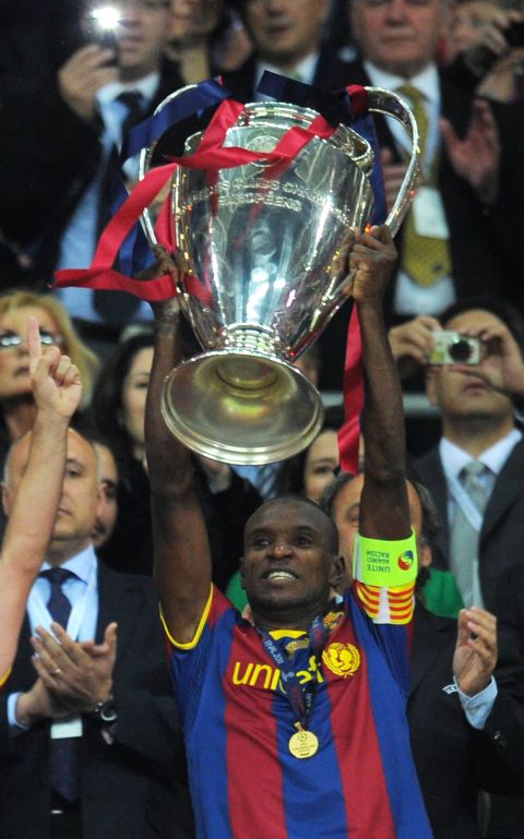 He made a surprisingly quick return to the Spanish side's line-up, and lifted the European Champions League trophy after Barca beat Manchester United in the final on May 28, having played the whole match.