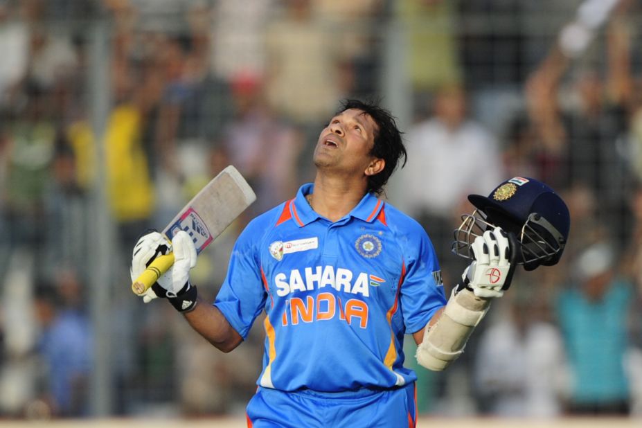 Tendulkar became the first man in cricket history to score 100 international hundreds when he made 114 in a limited-overs match against Bangladesh on March 16, 2012.