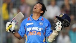 India's Sachin Tendulkar has become the first man in cricket history to make 100 international hundreds