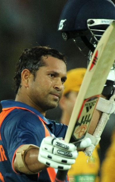 Tendulkar became the first batsman to score 17,000 runs in one-day internationals with a knock of 175 against Australia in Hyderabad on November 5, 2009.
