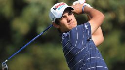 Matteo Manassero of Italy plays a shot during the third round of the Open de Andalucia Costa del Sol at Aloha golf club on March 17, 2012 in Marbella, Spain