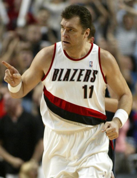 Another former NBA star, Arvydas Sabonis, survived a heart attack while in a game in his native Lithuania in 2011 at the age of 46.
