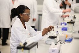 female laboratory scientist