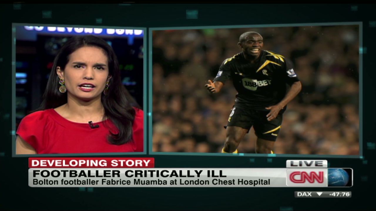 Soccer star Muamba still 'critical