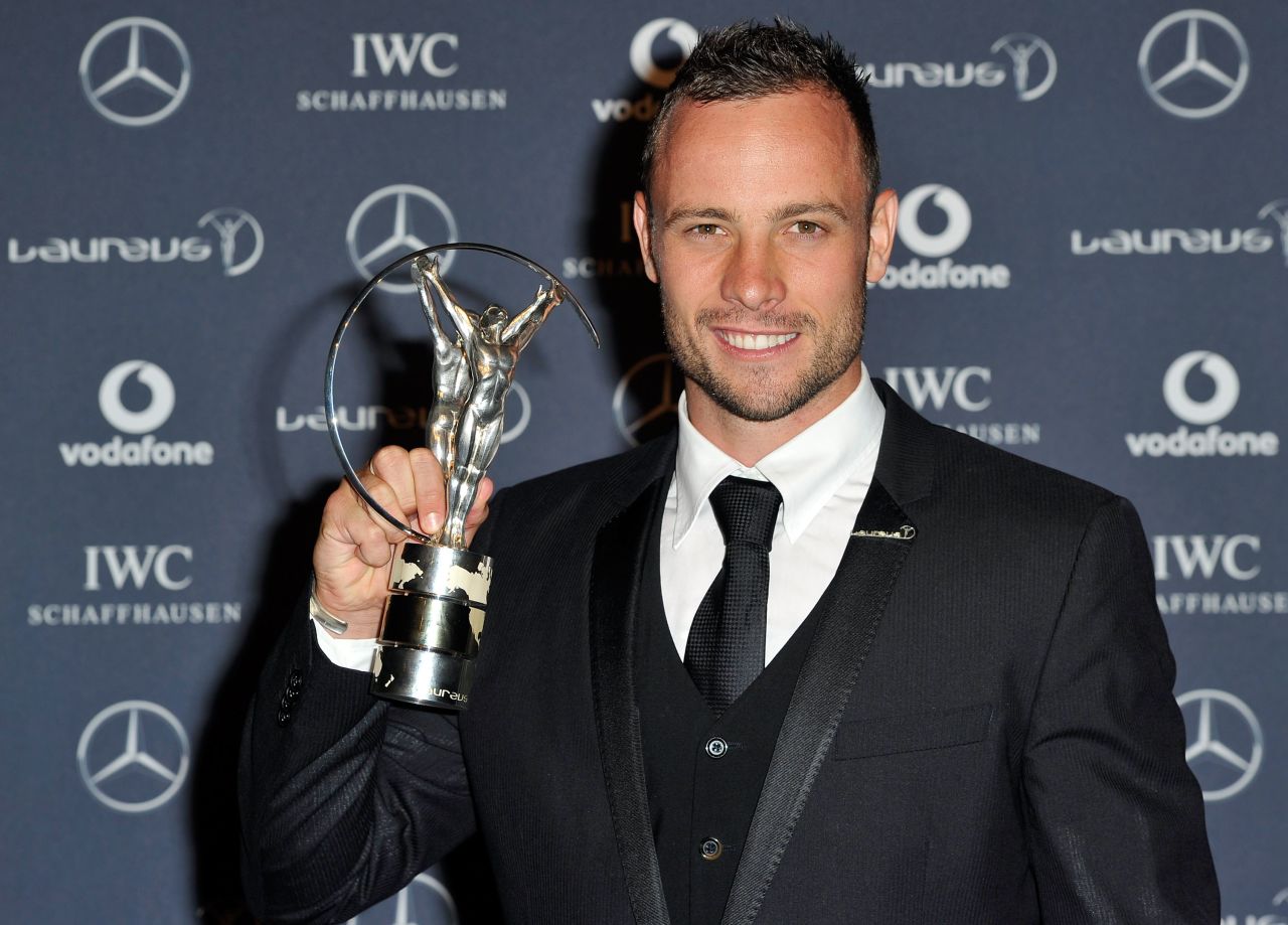 Pistorius was honored at the 2012 Laureus World Sport Awards for his achievements and services to disabled sport.