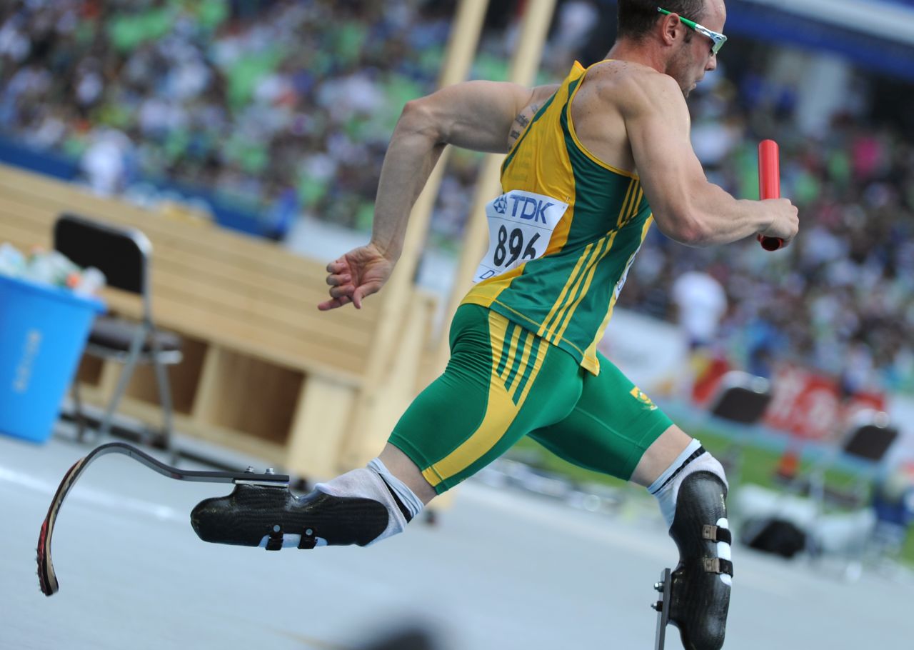 Pistorius helped South Africa to the final of the 4x400m at the 2011 World Championships in Daegu, but was left out of the quartet which won silver. Having run in the heats, he was still awarded a medal, becoming the first disabled athlete to achieve that feat. 