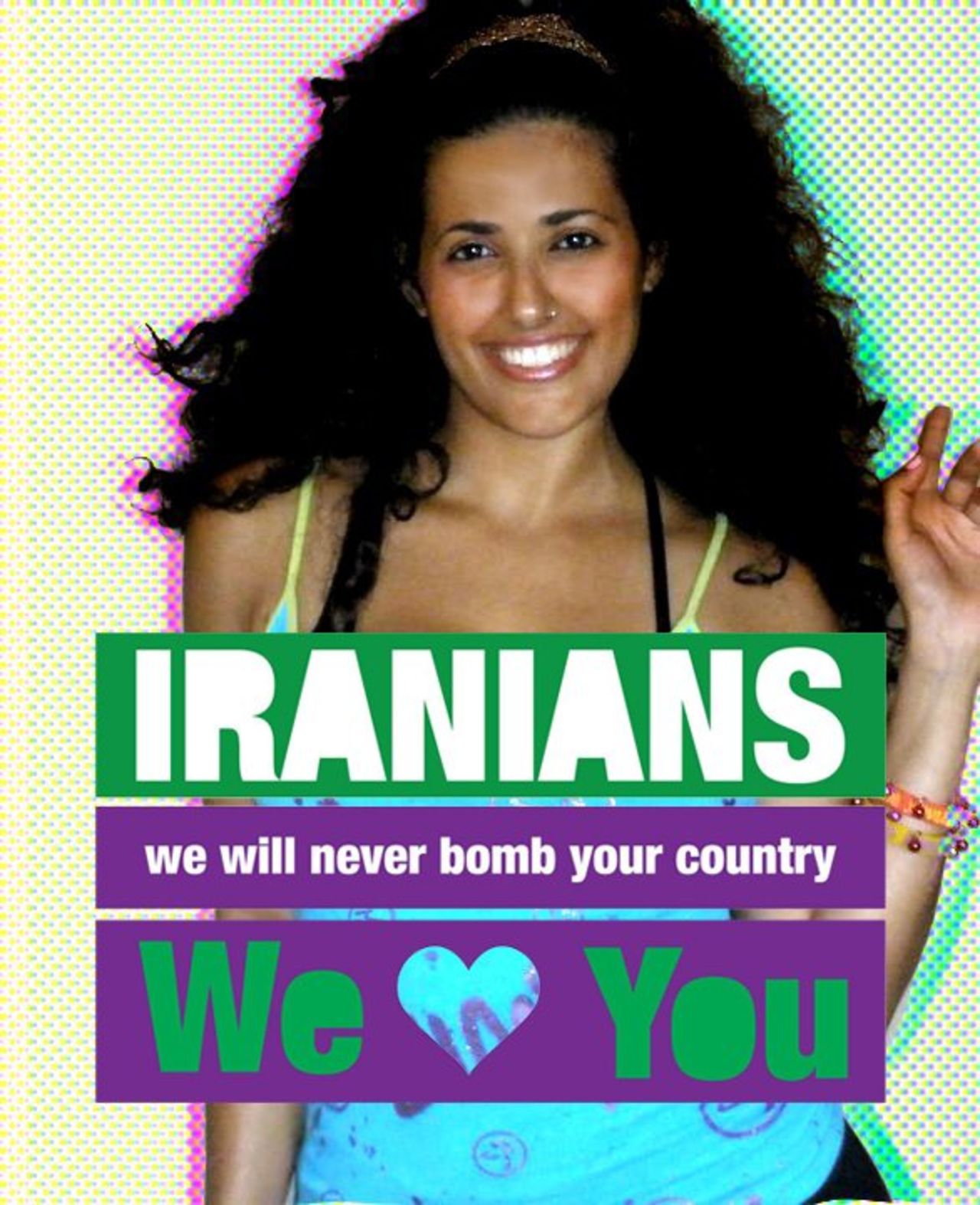 Edry says he started the campaign to get past the harsh words and talk directly to Iranians to see whether there really was anything to fight about.
