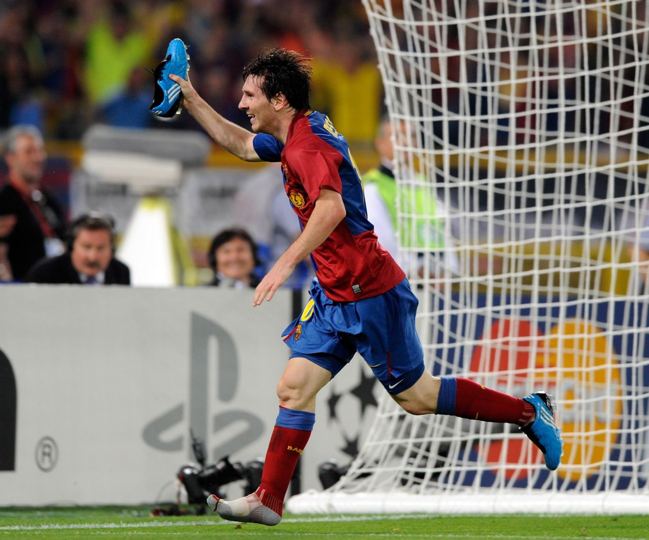 Messi headed the second goal as Barca comprehensively outplayed Manchester United in the 2009 European Champions League final, registering a 2-0 win in Rome.