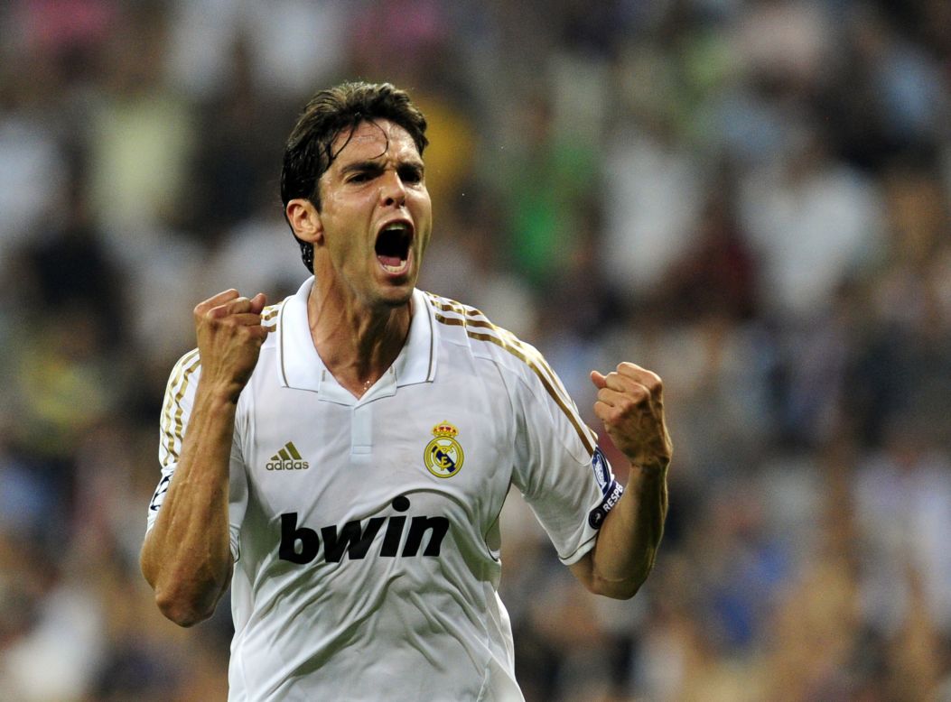 Brazil playmaker Kaka was briefly the world's most expensive player when he signed for Real Madrid from AC Milan in 2009. The reported$100 million fee Real paid for his services was beaten later in the same transfer window, when the Spanish club signed Ronaldo.