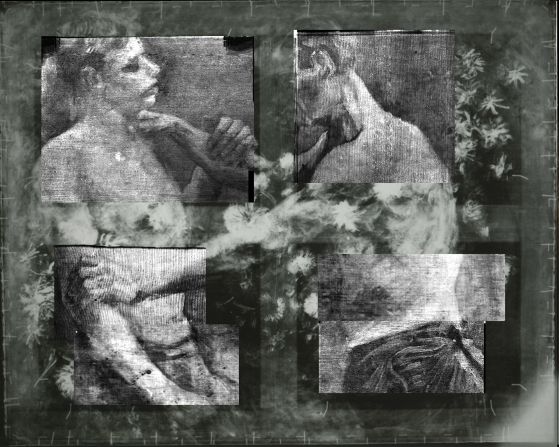 A new high-tech x-ray imaging technique revealed an underpainting of wrestlers, and details of the pigments used in the design, allowing experts to identify it as a Van Gogh work.