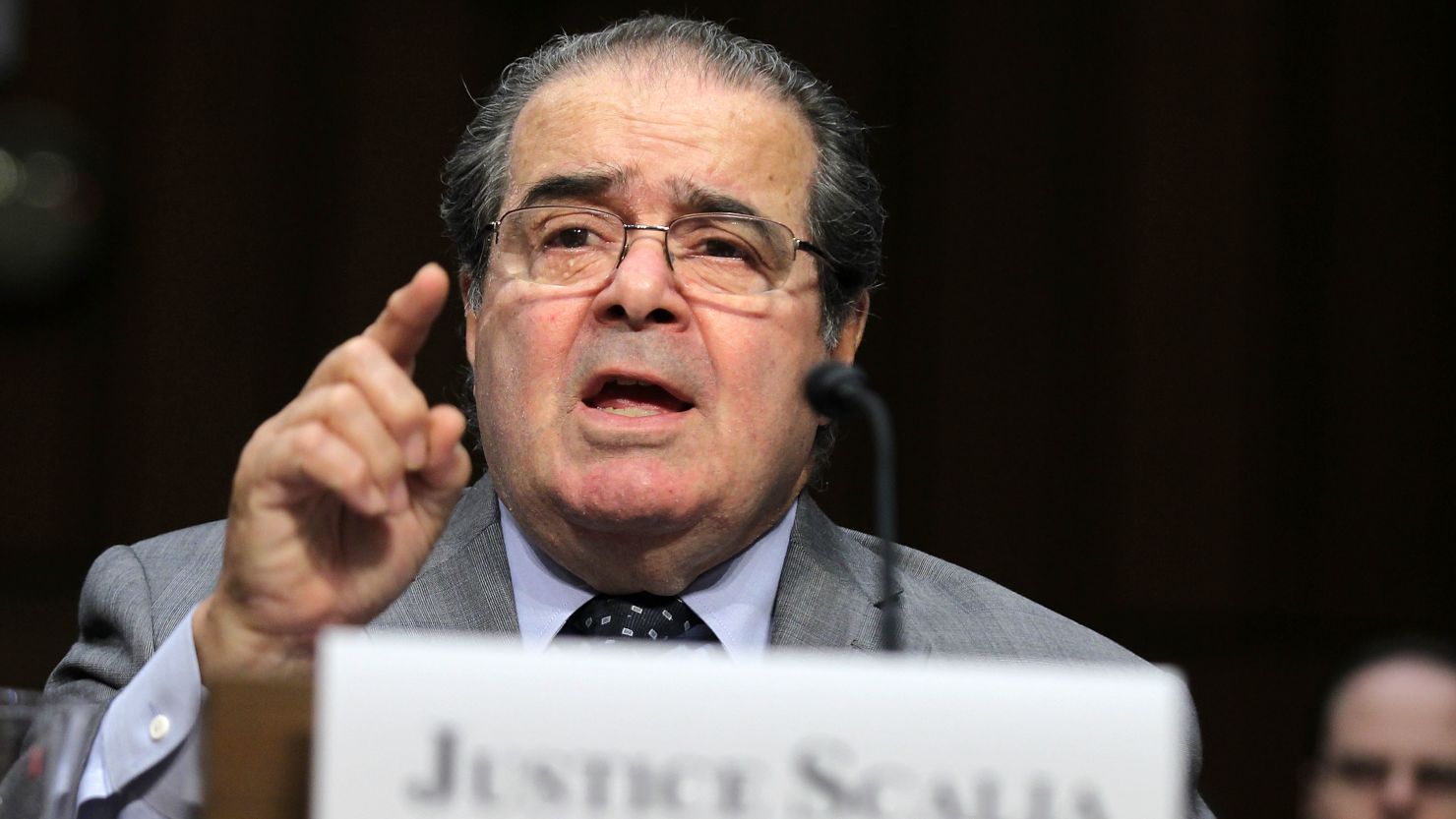 Supreme Court Justice Antonin Scalia tesified before the Senate Judiciary Committee in 2011.