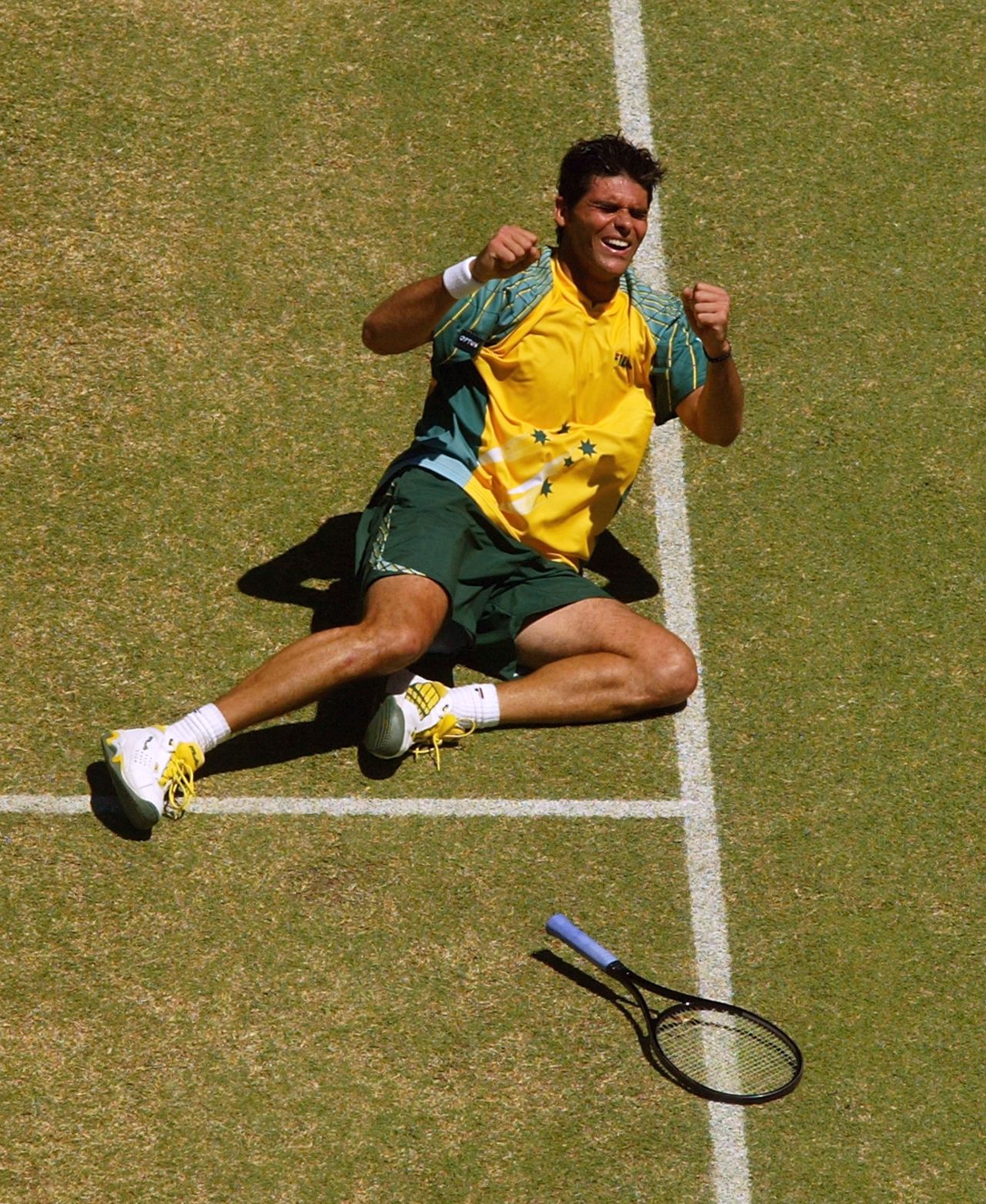 But Philippoussis made up for his Wimbledon heartache by defying a shoulder injury to beat Juan Carlos Ferrero of Spain to land the Davis Cup for Australia in front of his home town crowd in Melbourne later that year.