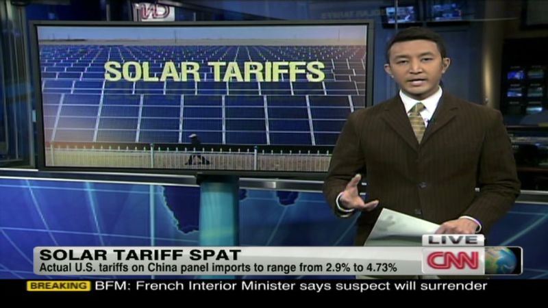 U.S. Decides To Slap Tariffs On Imports Of Chinese Solar Panels. | CNN ...