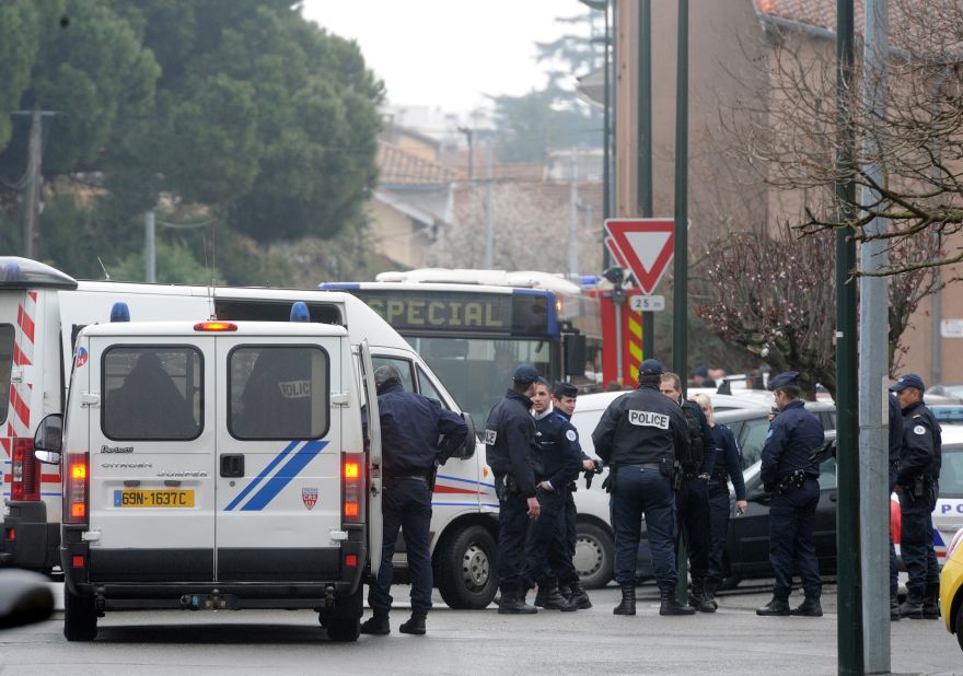 Around 300 police officers surrounded the apartment in Toulouse on Wednesday March 21, during an operation to arrest Mohammed Merah. Authorities say he was a self-styled al Qaeda jihadist.