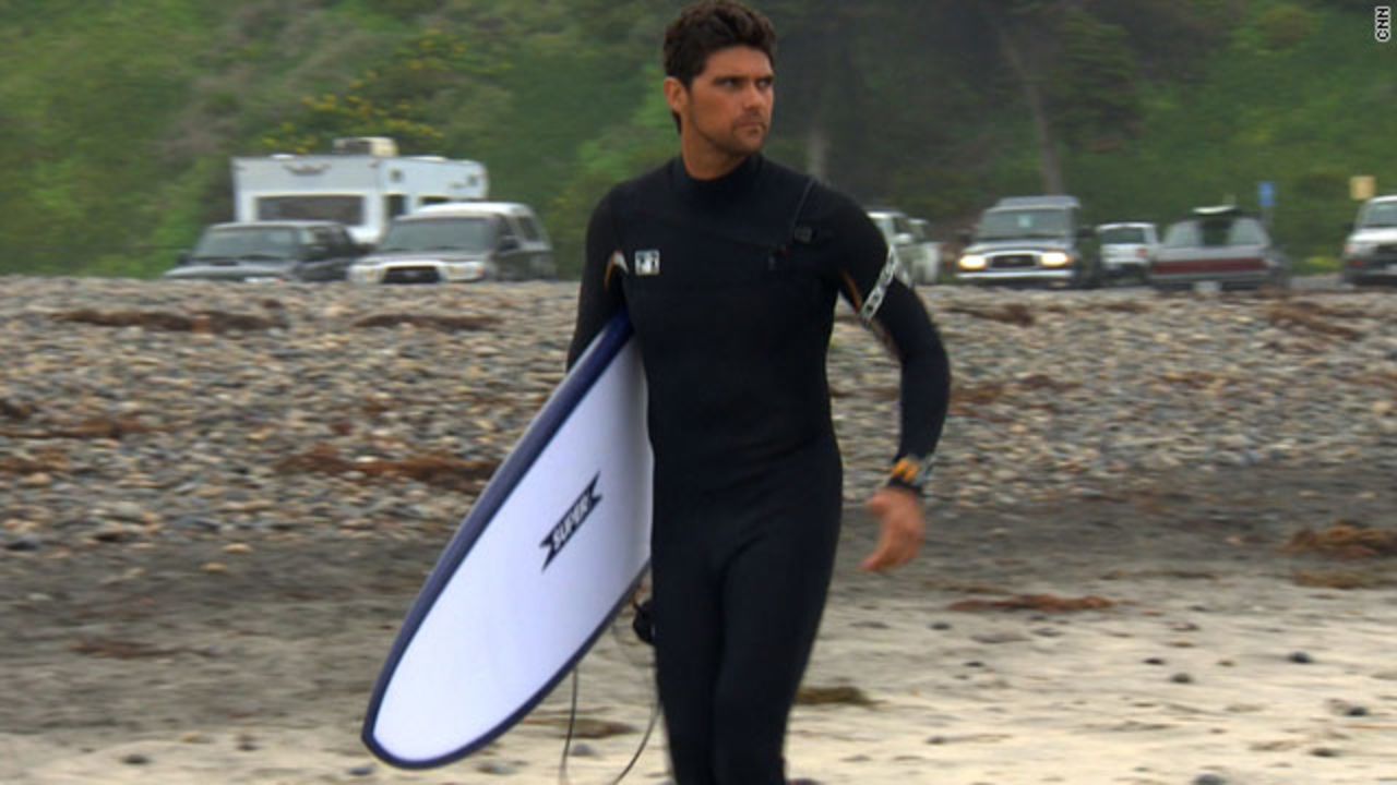 Australian Mark Philippoussis reached No. 8 in the world tennis rankings but now he spends his days lapping up the surf in San Diego.