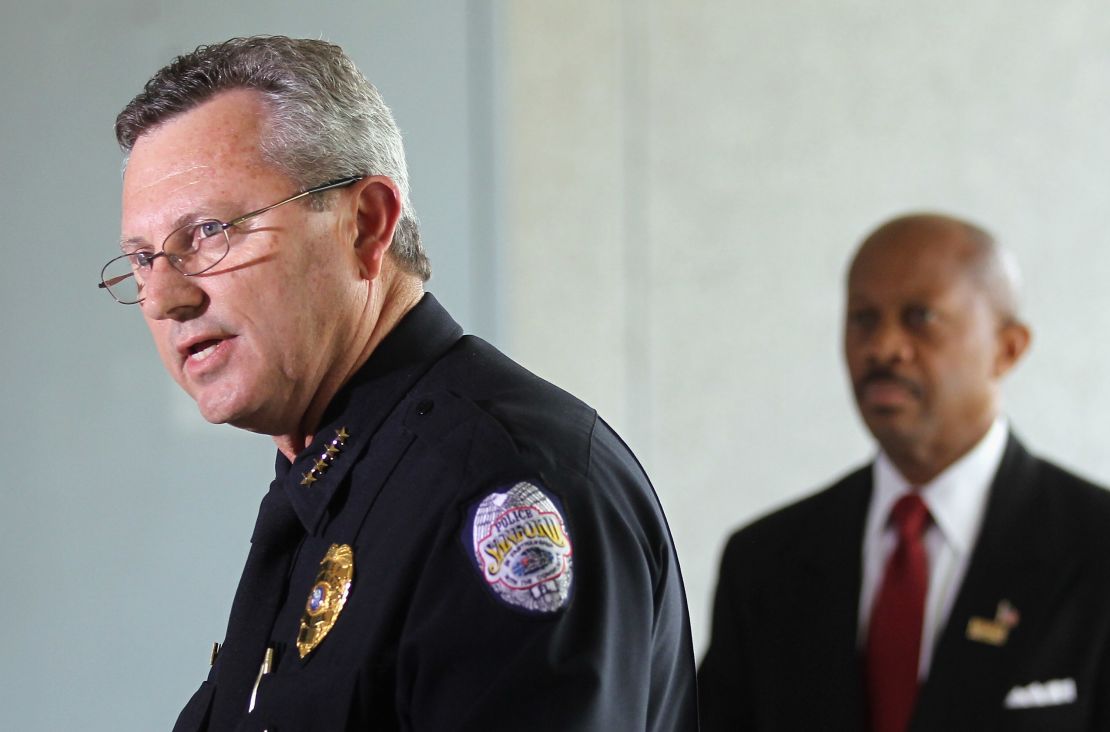  Sanford Police Department Chief Bill Lee announces he will temporarily step down.