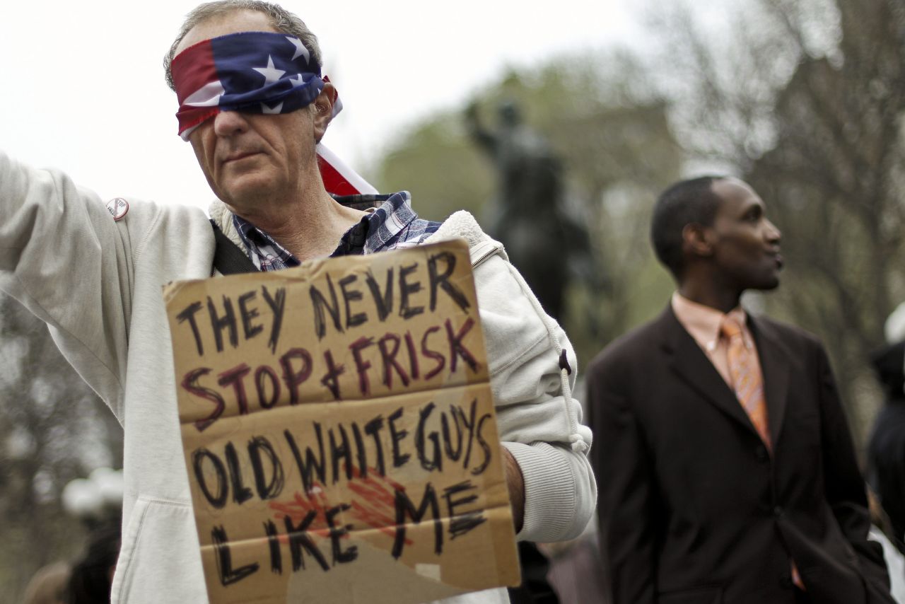 Demonstrators of all races crowded into Union Square for the Million Hoodie March.