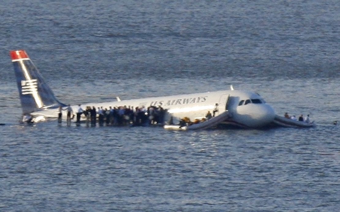 The successful emergency landing in 2009 in the Hudson River of US Airways Flight 1549.