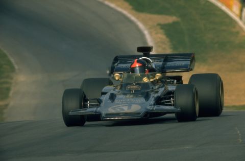 Brazil's Emerson Fittipaldi won another drivers' title for Lotus in 1972. He went on to claim glory once more in 1974.