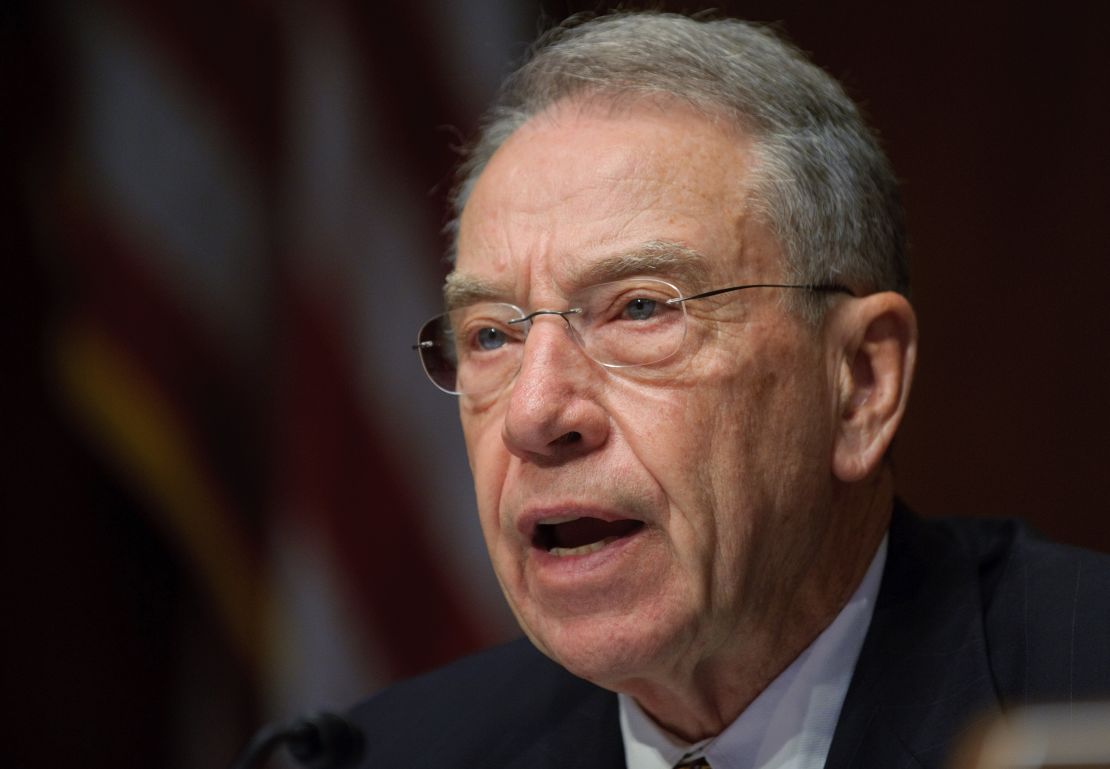 Sen. Chuck Grassley asked whether the Secret Service reserved or shared rooms with White House staff members.