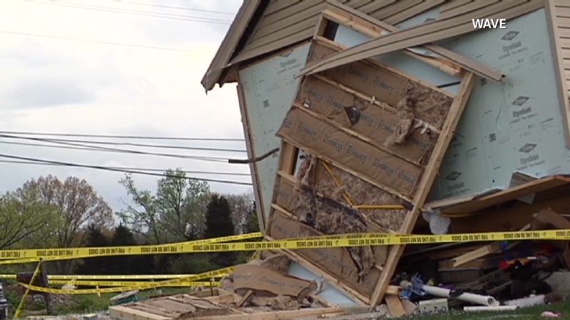 Kentucky tornado leaves a trail of damage.  CNN