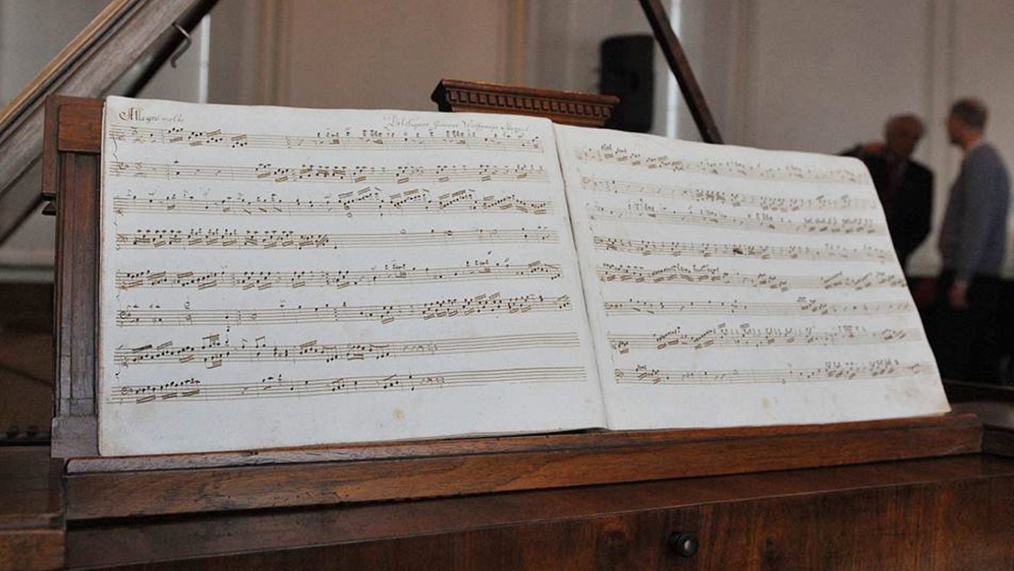 The previously unknown work by Wolfgang Amadeus Mozart at Mozart House, in Salzburg. 