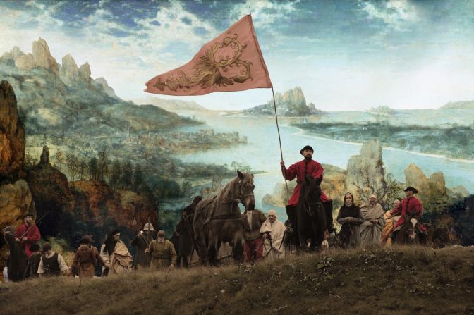 "The Mill and the Cross" faithfully recreates scenes from the painting and required painstaking craftmanship in the form of hand-made costumes as well as CGI and 3D imagery to bring the more surreal elements of the work to life.