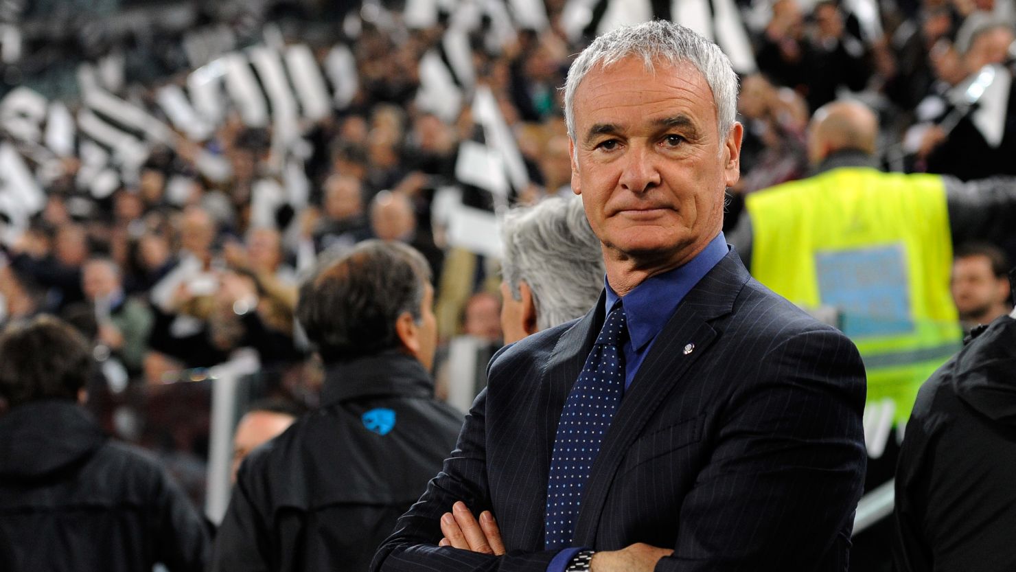 Claudio Ranieri watches on as his Inter team slip to a 2-0 defeat to Juventus in his final game in charge. 
