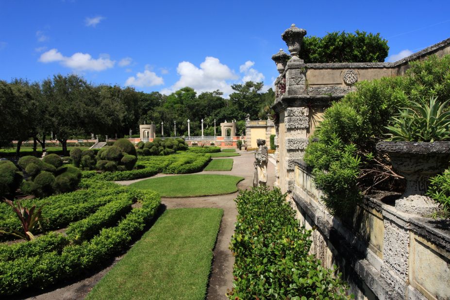 Vizcaya Museum and Gardens in Miami, Florida. <a href="http://www.budgettravel.com/slideshow/photos-beautiful-homes-gardens,8328/?cnn=yes" target="_blank" target="_blank">See the full gallery on Budget Travel</a>