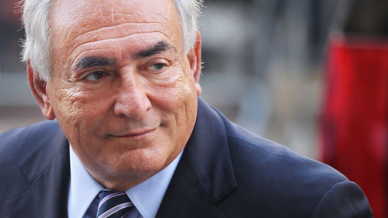 Former IMF director Dominique Strauss-Kahn enters a Manhattan court on August 23, 2011 in New York City.