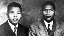 A portrait with his cousin Bikitsha, dating from around 1941, when Mandela would have been about 23.