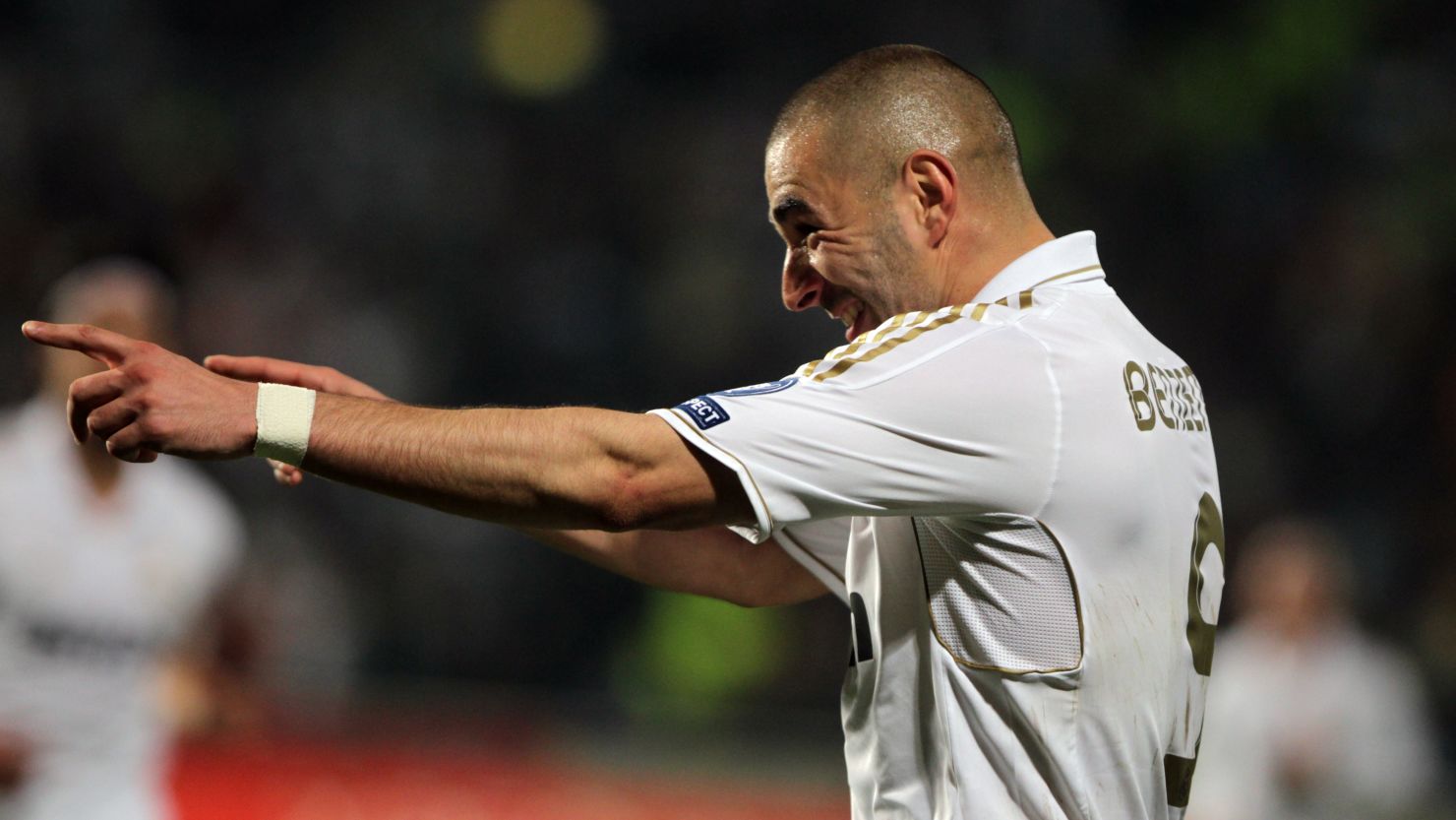 Karim Benzema scored twice for Real Madrid in their comfortable victory in Cyprus.