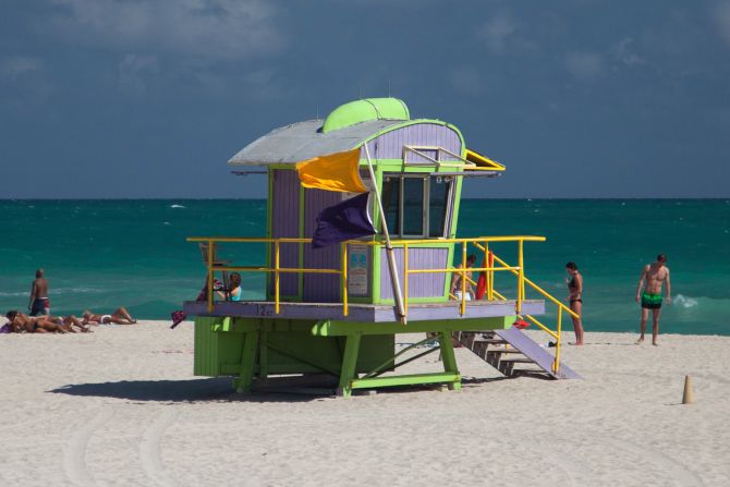 Even South Beach's lifeguard stations can be works of art. 