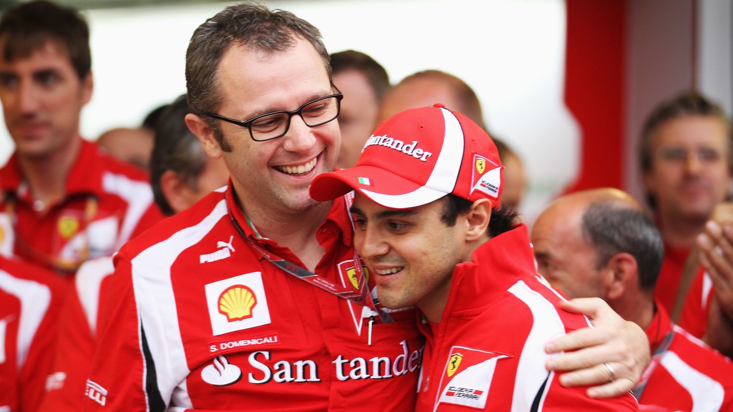 Ferrari driver Felipe Massa (right) has been with the Italian team since 2006.
