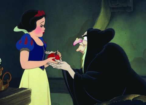 Disney's 1937 animated account of "Snow White and the Seven Dwarfs" is based on Jacob and Wilhelm Grimm's violent folk tale. The animated classic features the vocal stylings of Adriana Caselotti as Snow White.