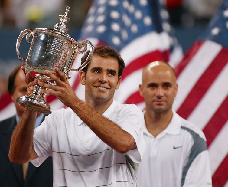 Sampras won his 14th grand slam in front of his home crowd, in his final tournament -- the 2002 U.S. Open.