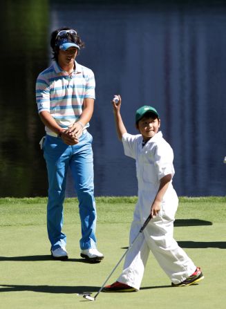 The annual Par 3 contest held on the eve of the tournament is a chance for a bit of fun before the serious business starts, with golfers joined by their families in a relaxed atmosphere. But winning the competition isn't necessarily advised -- no-one who has won it has gone on to win a Green Jacket in the same year. 