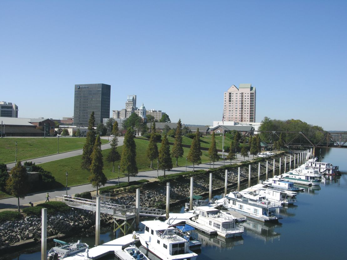 Augusta's Riverwalk provides a scenic promenade along the Savannah River.