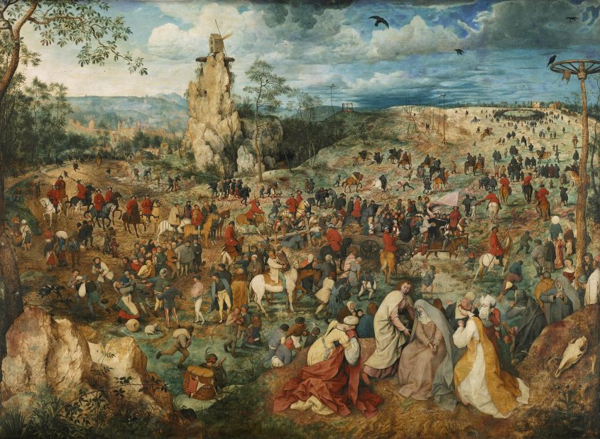 The Bruegel painting which inspired Majewski is in the collection of the Kunsthistorisches Museum in Vienna, Austria.
