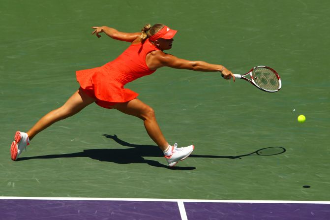 Wozniacki had ended Serena Williams' hopes of winning a record sixth Miami title, but was uanble to reach her first final this year.