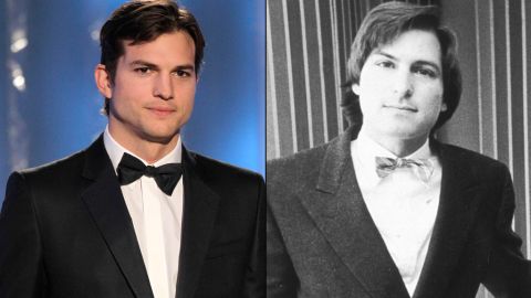 At 34, Ashton Kutcher, left, is 13 years older than Steve Jobs was when he co-founded Apple.