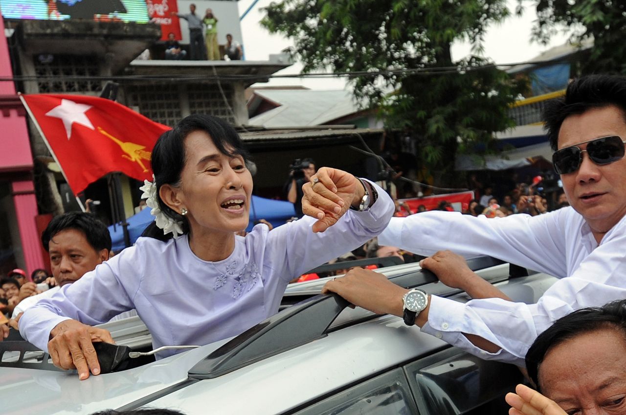 Aung San Suu Kyi, the Nobel Peace Prize laureate imprisoned for years in <strong>Myanmar</strong>, was elected to her country's parliament in April. Her political party also won nearly all of the seats contested -- <a href="http://www.cnn.com/2012/04/02/world/asia/myanmar-vote-analysis/index.html">an encouraging sign</a> for a young democracy after decades of military rule.