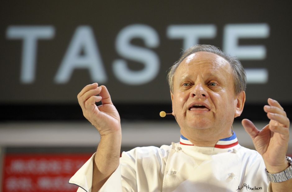 26 star Michelin chef Joel Robuchon has collaborated with Air France to create the airline's business-class menu.