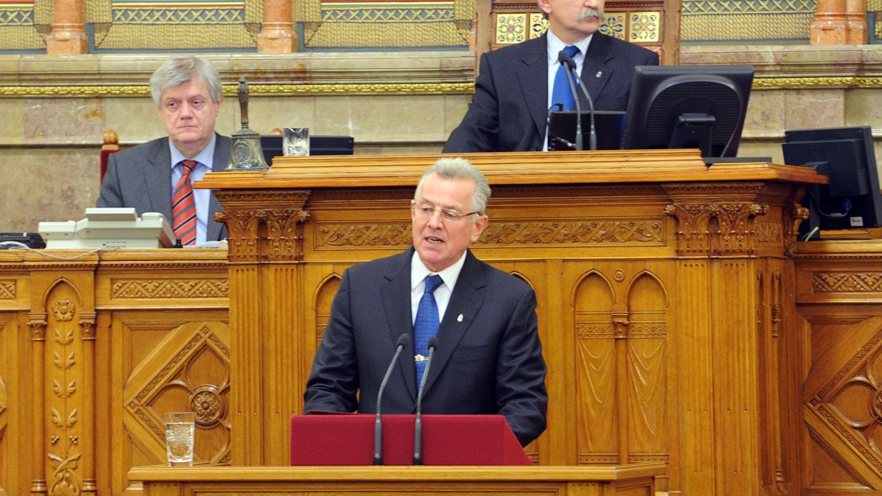 Hungarian President Pal Schmitt.
